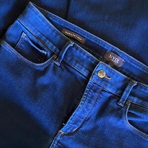 NYDJ Marilyn Crop Jeans in Deep Blue Denim